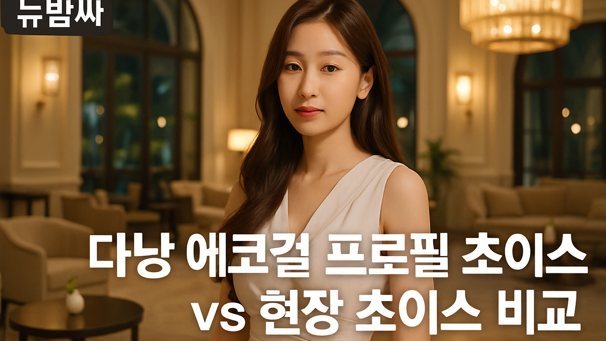 다낭 에코걸 프로필 초이스 vs 현장 초이스 비교
