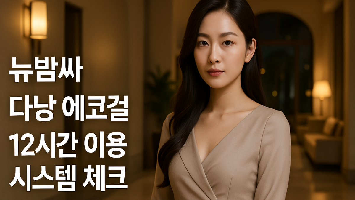다낭 에코걸 12시간 이용 시스템 체크